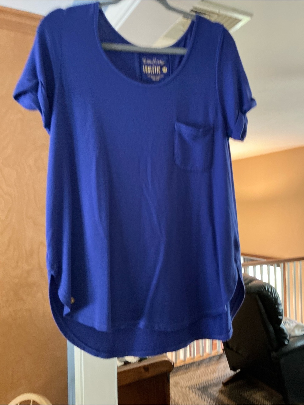 Lilly Pulitzer Royal Blue Short Sleeve Pocket Tee